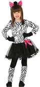 Stroje karnawałowe - Guirca Uroczy kostium Zebra dla dziewcząt rozm. 98  146, 110/116 - miniaturka - grafika 1