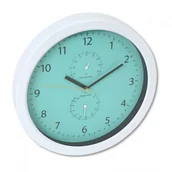 Zegary - Platinet ZEGAR SUMMER WALL CLOCK TEMP/HYGRO GREEN 42573 PLATPZSGC - miniaturka - grafika 1