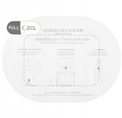 Akcesoria do rejestratorów samochodowych - 70mai Naklejka elektrostatyczna do instalacji kamery owalna NAKLEJKA EL.OWALNA - miniaturka - grafika 1