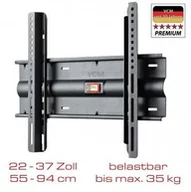 Uchwyty do telewizora - VCM uniwersalny uchwyt ścienny WF 110 - czarny 17802 - miniaturka - grafika 1