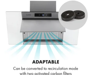 Klarstein CGCH3-Balzac-90-Sil - Okapy kuchenne - miniaturka - grafika 9