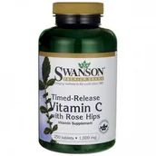 Witaminy i minerały dla sportowców - SWANSON Witamina C dziką różą timed release 1000mg - (250 tab) - miniaturka - grafika 1