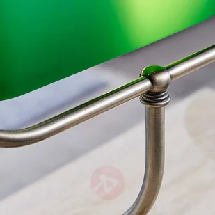 LAMPENWELT.COM Milenka  lampa biurkowa z zielonym kloszem - Lampy stojące - miniaturka - grafika 4