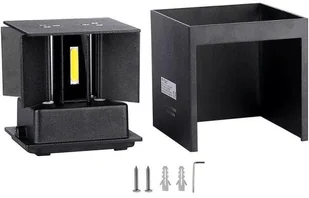 v-tac Kinkiet Ścienny V-TAC 12W LED Góra/Dół Regulowany Chip BRIDGELUX Biały Kwadrat IP65 VT-759-12 4000K 1100lm - Lampy ścienne - miniaturka - grafika 13