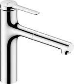 Baterie kuchenne - Hansgrohe 74804000 Zesis M33 Jednouchwytowa bateria kuchenna 160 wyciągana wylewka 2jet sBox lite chrom - miniaturka - grafika 1