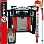Sprzęt geodezyjny - Nestle Niwelator obrotowy PULSAR H Statyw aluminiowy 1,6m SurvGeo + Łata laserowa 2,4m SurvGeo - miniaturka - grafika 1