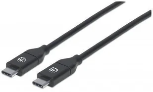 Manhattan 355247 kabel przyłączeniowy USB 2.0 Typ C, 2 m Czarny 355247 - Kable USB - miniaturka - grafika 2