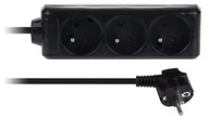 Listwy zasilające - Libox Przedłużacz sieciowy 1,5M-3GN+0 3x1,0 10A IP20 LB0080B-1,5 Czarny LB0080B-1,5 - miniaturka - grafika 1