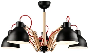 Lamkur Żyrandol natynkowy MARCELLO 5xE27/60W/230V - Lampy sufitowe - miniaturka - grafika 2