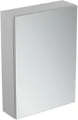 Szafki łazienkowe - Ideal Standard Mirror+light Szafka z lustrem ścienna 50x70 cm efekt aluminium T3428AL - miniaturka - grafika 1