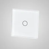 Klawisze i ramki - Touchme TM530W Mały panel 47x47mm szklany łącznik pojedynczy biały TM530W - miniaturka - grafika 1