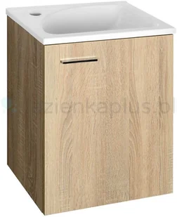 Aqualine ZOJA/KERAMIA FRESH szafka umywalkowa 40x50x32cm, dąb platin 51048DP - Szafki łazienkowe - miniaturka - grafika 2