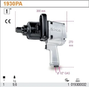 Beta KLUCZ UDAR.DWUKIER.1""""Z REG.M.OBR.2445NM 1930A - Klucze pneumatyczne - miniaturka - grafika 2