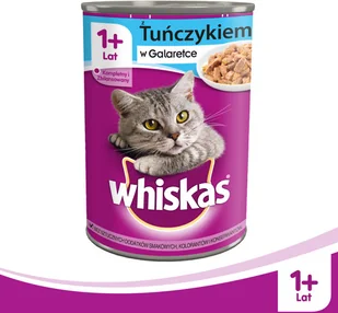 Whiskas Adult puszka 12 x 400g mokra karma dla kotów z tuńczykiem w galaretce 41901-uniw - Mokra karma dla kotów - miniaturka - grafika 3