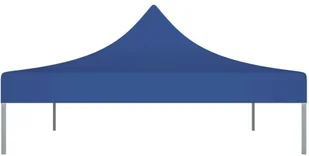 vidaXL Dach do namiotu imprezowego, 4 x 3 m, niebieski, 270 g/m - Pawilony ogrodowe - miniaturka - grafika 5