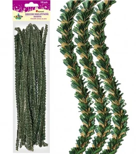 Titanum Druciki dekoracyjne imitacja sosny wymiary 30x1cm 10szt zielono- brązowe igły TITANUM - Dekoratorstwo - miniaturka - grafika 5