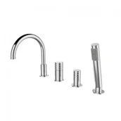 Baterie wannowe i prysznicowe - Metal-Hurt Bateria Wannowa Ove Czterootworowa chrom BJV303/1 - miniaturka - grafika 1