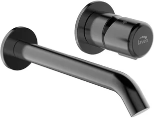 Laveo Laveo bateria umywalkowa podtynkowa z korkiem Pretto BAO 922P grafit - Baterie podtynkowe - miniaturka - grafika 5