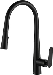 Laveo " Bateria zlewozmywakowa NALDA stojąca z wyciąganą wylewką ""U"" czarna BAY_769D" - Baterie kuchenne - miniaturka - grafika 4