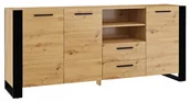 Komody - Długa komoda dąb artisan N3-E57 - miniaturka - grafika 1