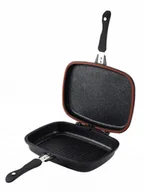 Patelnie - Kamille Patelnia grillowa dwustronna marmurowa 4432 - miniaturka - grafika 1