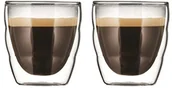 Szklanki - Bodum Pilatus komplet 2 dwuściankowych, izolowanych, przezroczystych szklanek, przezroczysty, 0,08 l 11477-10 - miniaturka - grafika 1