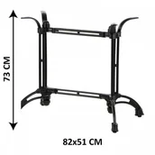Stoły i stoliki do biura - STEMA - SH Prostokątna podstawa stolika żeliwna SH-5027/B, (stelaż stolika), kolor czarny SH5027B/52X81/71/01 - miniaturka - grafika 1