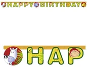 Gadżety dla niej i dla niego - Amscan Girlanda "Happy Birthday - Safari", 180 cm 551662 - miniaturka - grafika 1