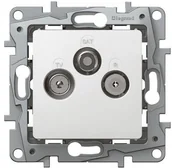 Gniazdka elektryczne - Legrand Niloe Gniazdo TV RD SAT gwiazda 2dB biały 764563 764563 - miniaturka - grafika 1