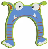 Wyposażenie pokoiku dziecięcego - small foot Small Foot by Legler ABC litery Monster Marilyn z drewna, idealne jako ozdoba drewnianych liter, jako dekoracja lub tabliczka na drzwi - miniaturka - grafika 1