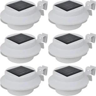 vidaXL Lampy solarne, 6 sztuk, biae - Pozostałe oświetlenie - miniaturka - grafika 2