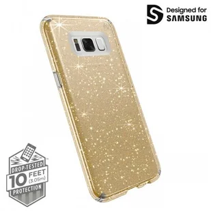 ETUI SPECK CLEAR GLITTER DO SAMSUNG S8+ PLUS GOLD - Etui i futerały do telefonów - miniaturka - grafika 2