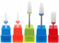 Frezarki do paznokci - Zestaw Frezów Ceramicznych x 5szt Frez Ceramiczny - miniaturka - grafika 1