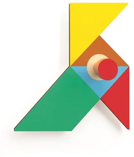 Drewniany wieszaczek Origami - Wyposażenie pokoiku dziecięcego - miniaturka - grafika 2