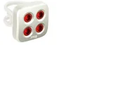 Lampki rowerowe - Knog Blinder MOB THE FACE oświetlenie z tyłu, srebrny 11707 - miniaturka - grafika 1