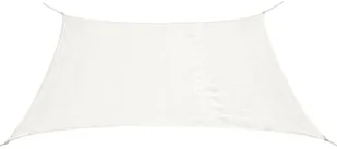 vidaXL Żagiel przeciwsłoneczny HDPE prostokątny 2x4 m, biały - Parasole ogrodowe - miniaturka - grafika 2