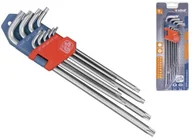Zestawy narzędziowe - Extol PREMIUM Zestaw kluczy TORX przedłużoneL-klucze, 9szt, 8819412 - miniaturka - grafika 1