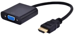 Gembird Adapter A-HDMI-VGA-04 (HDMI M - D-Sub (VGA) F; 0,15m; kolor czarny) 2_338247 - Huby USB - miniaturka - grafika 2