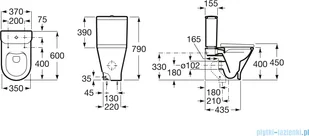Roca Gap Round A3420N7000 - Miski WC - miniaturka - grafika 2