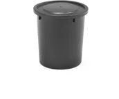 Kosze na śmieci - FENIKS AJ Produkty Plastikowy BENJAMIN, 395x430 mm, 35 L, czarny - miniaturka - grafika 1