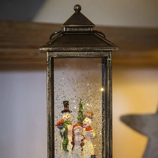 KonstSmide Wypełniona wodą latarnia LED Bałwanek - Oświetlenie świąteczne - miniaturka - grafika 4