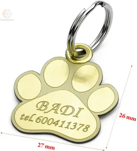 Eminence Identyfikator dla psa w kształcie łapy IP-1 - Odblaski i adresówki - miniaturka - grafika 2
