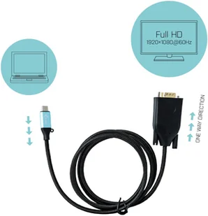 i-Tec iTec Kabel USB-C - VGA 1.5 m - Kable USB - miniaturka - grafika 12