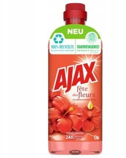 Ajax Płyn Kafelki Podłogi Kwiat Hibiscusa 1L - Środki do podłóg i mebli - miniaturka - grafika 2
