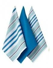 Ladelle Bawełniane ręczniki kuchenne Oasis niebiesko-czerwone - komplet 3 szt. L33039 - Pozostałe akcesoria kuchenne - miniaturka - grafika 2