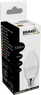 Bemko Żarówka LED SAMSUNG E14 7,5W C37 ciepła - Żarówki LED - miniaturka - grafika 3