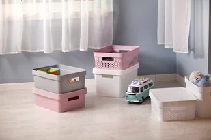 Curver Pojemnik z przykrywką Infinity, biały, 4,5 l - Pojemniki na zabawki - miniaturka - grafika 5