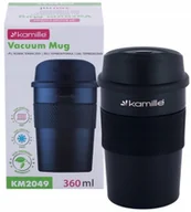 Kubki termiczne - MAS24 Kubek Termiczny 360ml Kamille Km 2049 Czarny - miniaturka - grafika 1