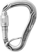 Sprzęt wspinaczkowy - Edelrid HMS Bulletproof Screw FG Eco Carabiner, srebrny 2022 Karabinki zakręcane 737850001070 - miniaturka - grafika 1