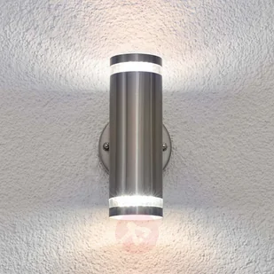 Lampenwelt Zewn Lampa ścienna TIBERIUS ze stali szl z LED - Lampy ogrodowe - miniaturka - grafika 3